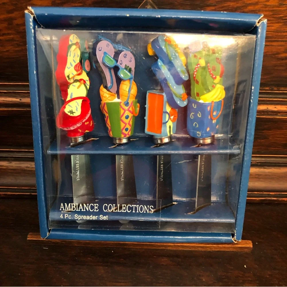 NEW! 4 Ambiance Collections 🩴 Flip Flops 🩴 Spreaders Set (for dips & spreads)